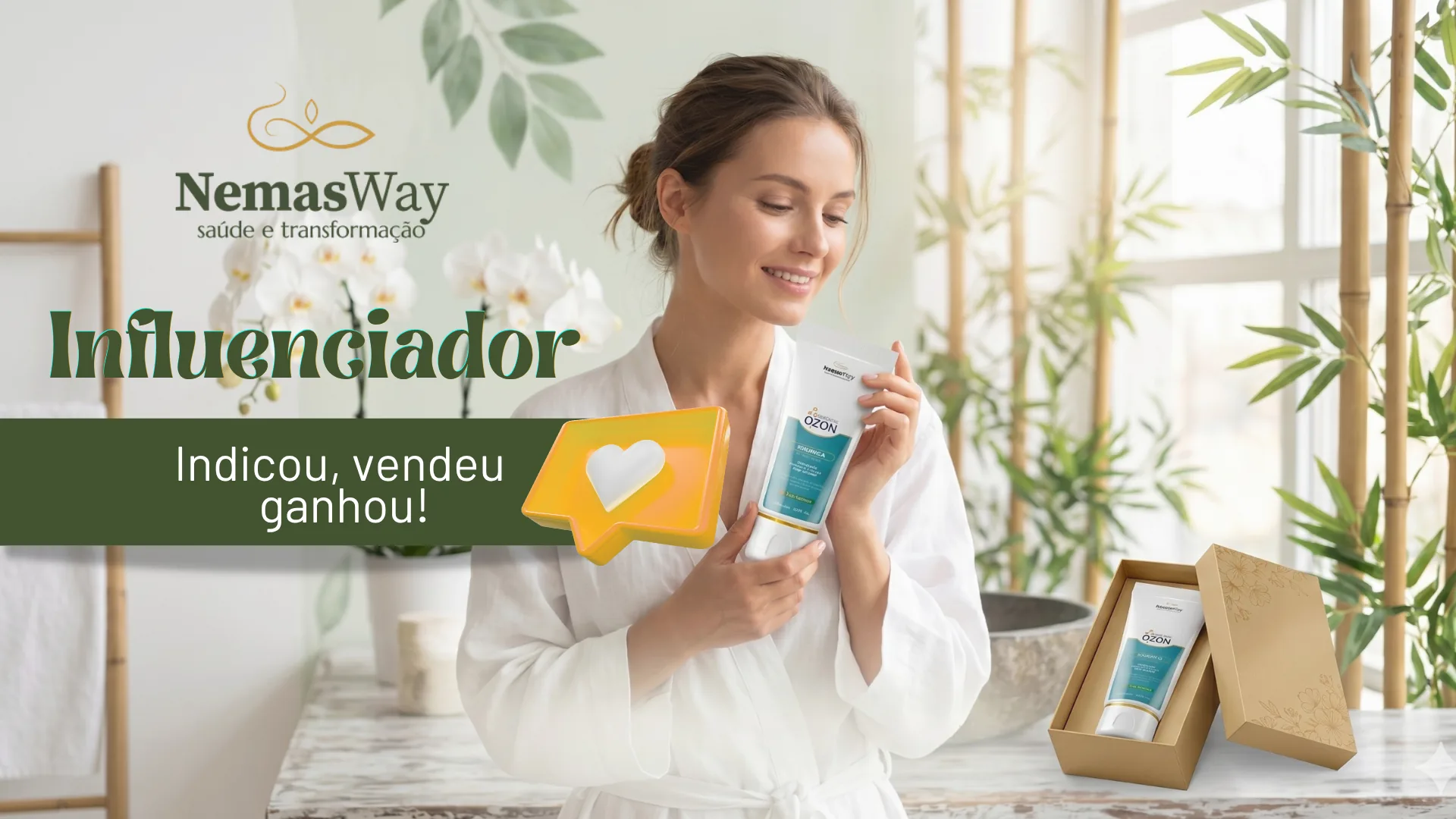 Influenciador Nemasway — Indicou, vendeu, ganhou!